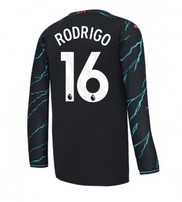 Manchester City Rodri Hernandez #16 Replica Third Stadium Shirt 2023-24 Long Sleeve